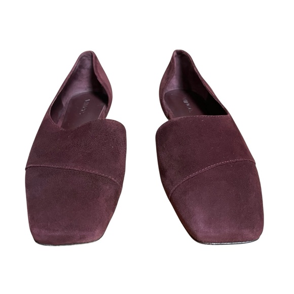 Vince Cyder Suede d'Orsay Flats Plum Ballet Flats — Size 6.5 - Picture 4 of 14